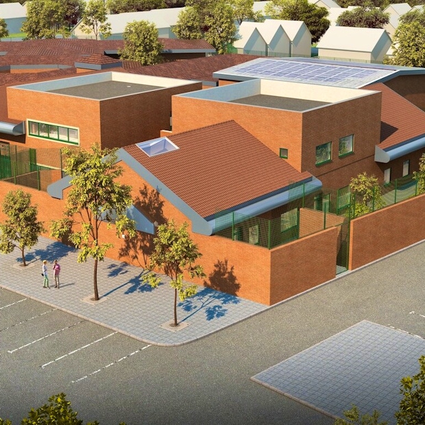 CGI of an education building